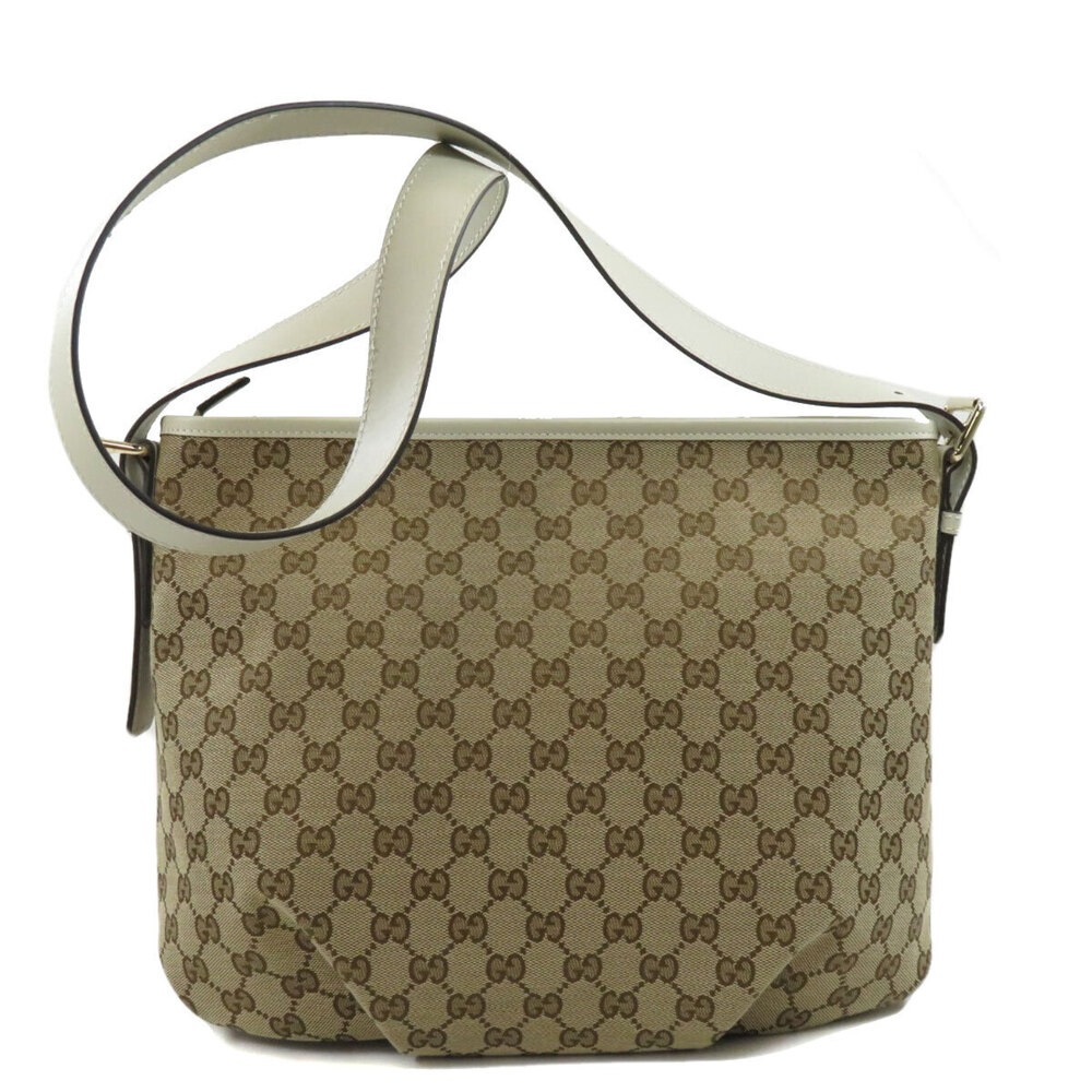 Gucci Messenger Canvas white beige Bag GG